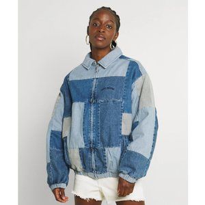 BDG Oversized Patchwork Bomber Jacket